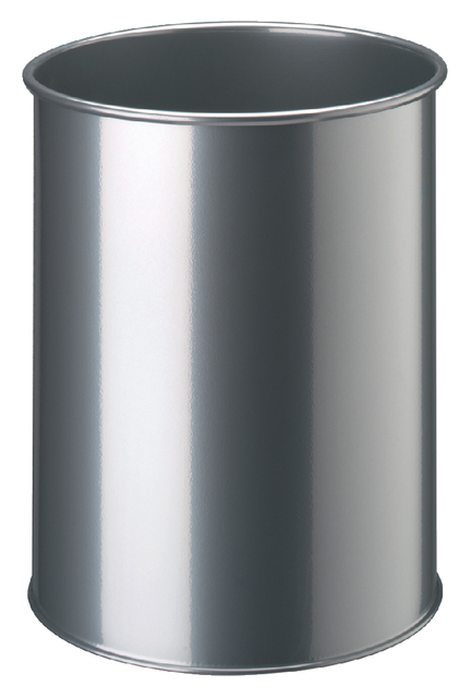 Papierbak Durable 3301-23 15 liter rond zilver afbeelding
