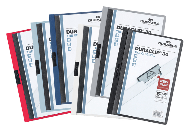 Klemmap Durable Duraclip A4 3mm 30 vellen wit — Foto 2 van 2