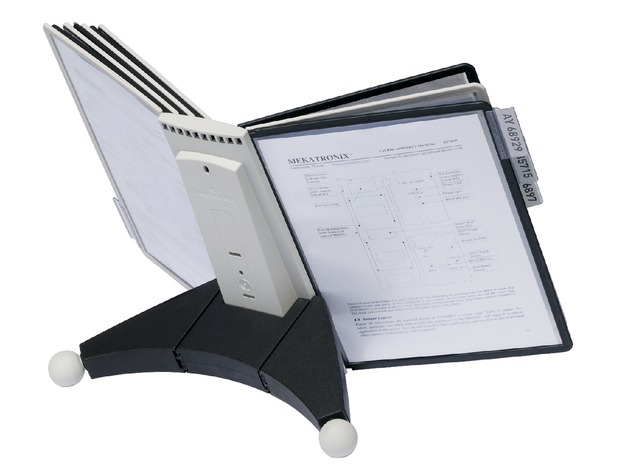Bureaustandaard Durable 5632 Sherpa met 10-tassen zwart/grijs afbeelding