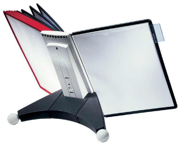 Bureaustandaard Durable 5632 Sherpa met 10-tassen rood/zwart afbeelding