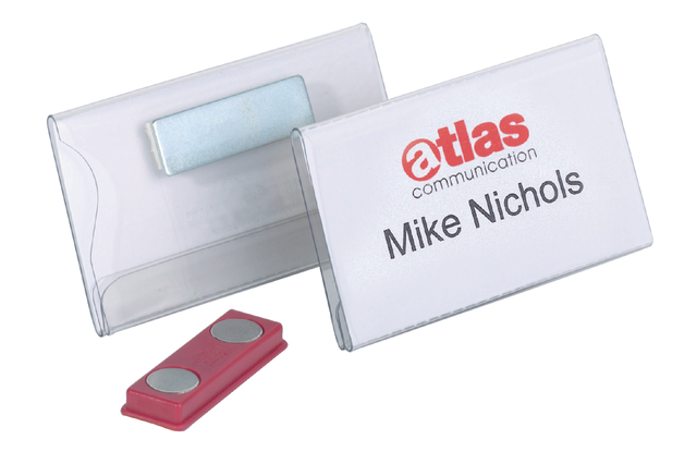 Badge Durable 8116 vlak met magneet 40x75mm afbeelding