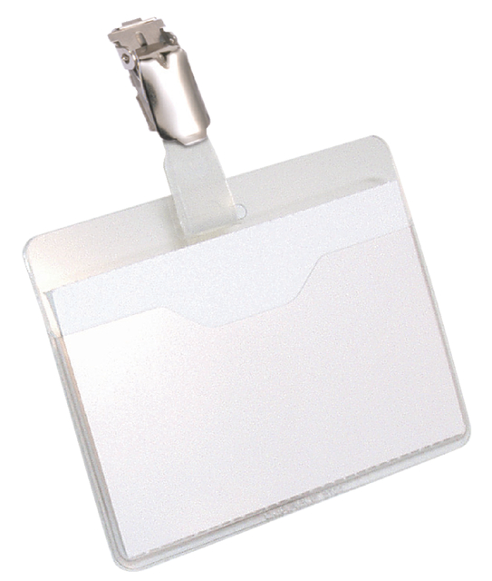 Badge Durable 8106 met clip liggend open 60x90mm afbeelding
