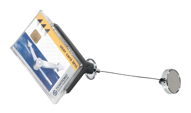 Veiligheidspashouder Durable 8307 met afrolmechanisme antr afbeelding