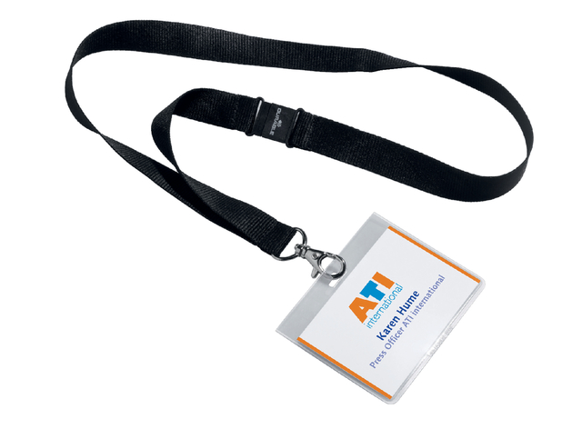 Veiligheidspasmapje Durable 8600 gesloten 60x90mm + band afbeelding