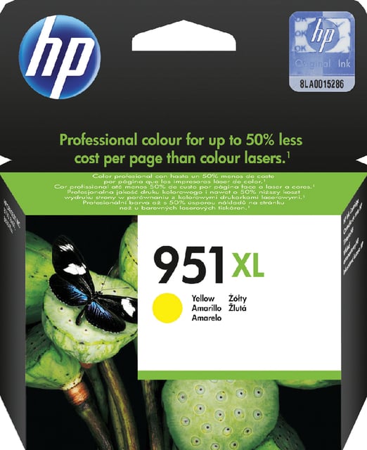 Inktcartridge HP CN048AE 951XL geel afbeelding
