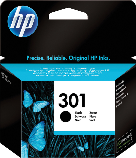 Inktcartridge HP CH561EE 301 zwart afbeelding