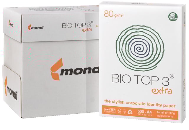Kopieerpapier BioTop 3 A4 80gr naturel 500 vel afbeelding
