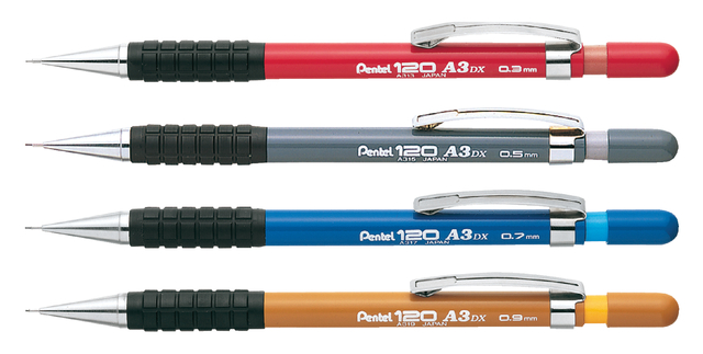 Vulpotlood Pentel A313 HB 0.3mm rood — Foto 2 van 2