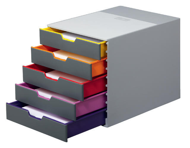 Ladenbox Durable Varicolor 5 laden grijs afbeelding