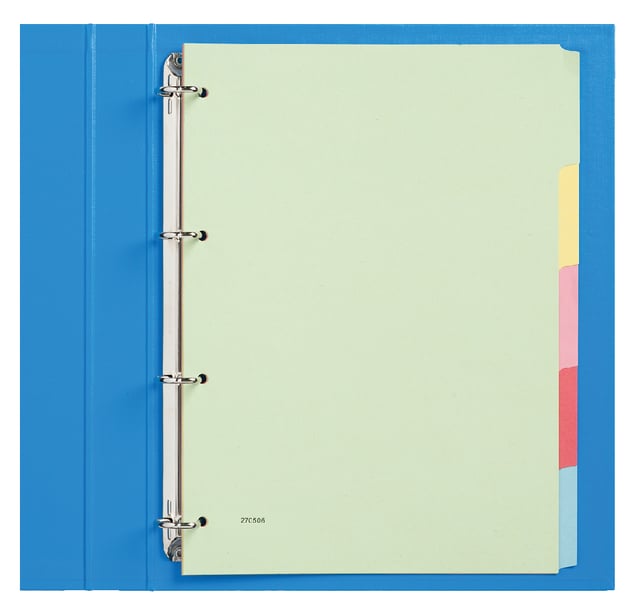 Tabbladen Qbasic 4-gaats karton 5-delig assorti karton afbeelding