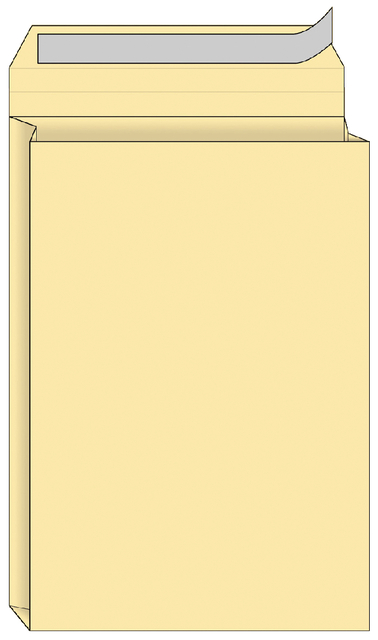 Envelop Quantore monsterzak 229x324x38mm zelfkl. creme 10 stuks afbeelding
