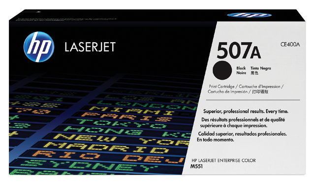 Tonercartridge HP CE400A 507A zwart afbeelding