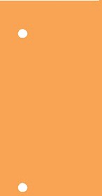 Scheidingsstrook Qbasic 225x120mm 50 stuks oranje
