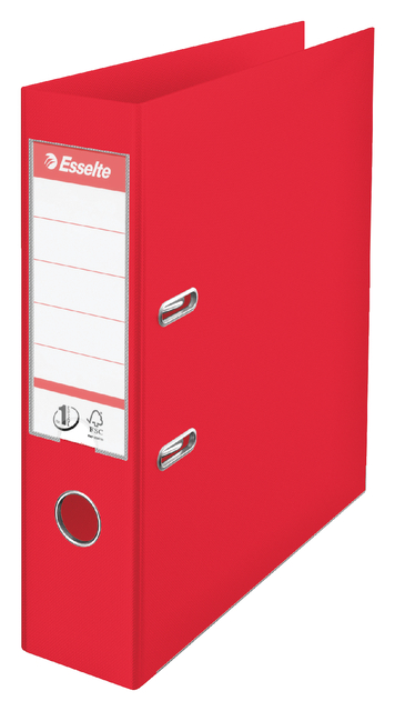 Ordner Esselte Vivida No.1 75mm PP A4 rood afbeelding