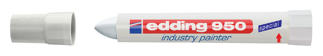 Viltstift edding 950 pastamarker industry rond 10mm wit afbeelding