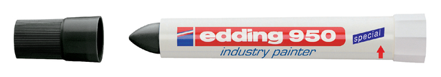 Viltstift edding 950 pastamarker industry rond 10mm zwart afbeelding