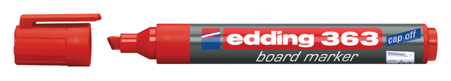 Whiteboardmarker edding 363 schuin 1-5mm rood afbeelding