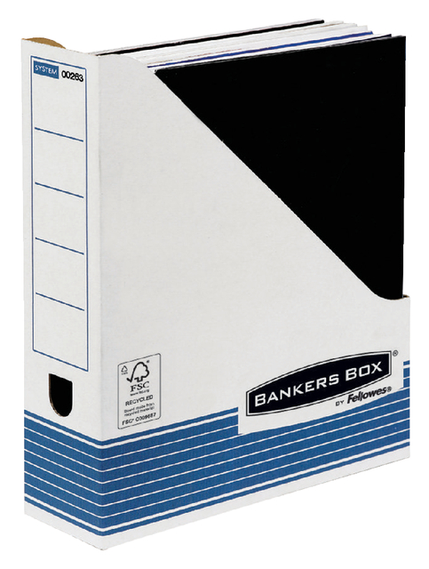 Tijdschriftcassette Bankers Box System A4  wit blauw — Foto 2 van 2