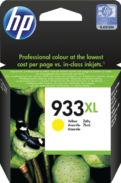 Inktcartridge HP CN056AE 933XL geel afbeelding