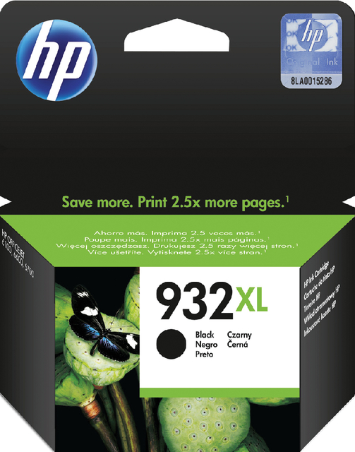 Inktcartridge HP CN053AE 932XL zwart afbeelding