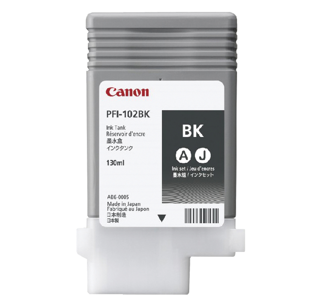 Inktcartridge Canon PFI-102 zwart afbeelding