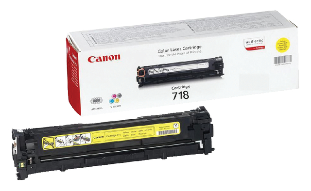 Tonercartridge Canon 718 geel afbeelding