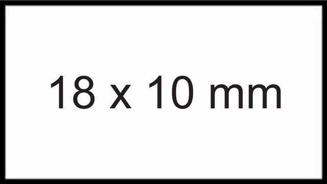 Prijsetiket 10x18mm Sato PB1 afneembaar wit afbeelding