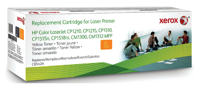 Tonercartridge Xerox alternatief tbv HP CB542A 125A geel afbeelding