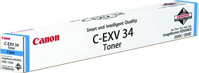 Tonercartridge Canon C-EXV 34 blauw afbeelding