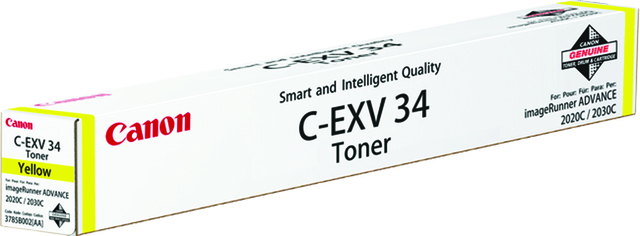 Tonercartridge Canon C-EXV 34 geel afbeelding