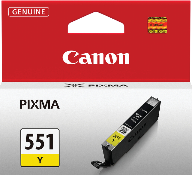 Inktcartridge Canon CLI-551 geel afbeelding