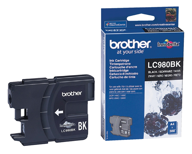Inktcartridge Brother LC-980BK zwart afbeelding
