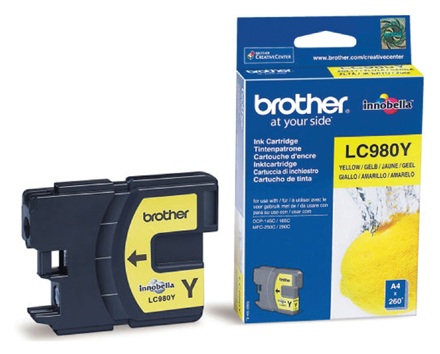 Inktcartridge Brother LC-980Y geel afbeelding