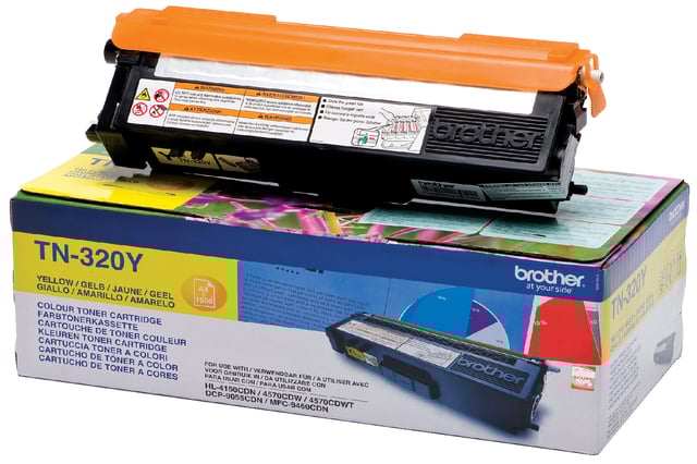 Toner Brother TN-320Y geel afbeelding