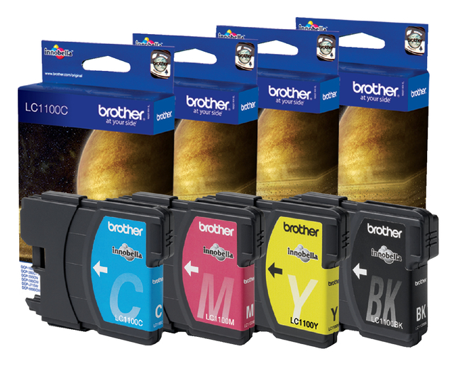 Inktcartridge Brother LC-1100Y geel — Foto 2 van 2