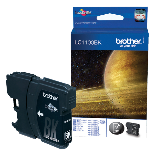 Inktcartridge Brother LC-1100BK zwart afbeelding