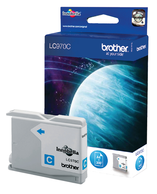 Inktcartridge Brother LC-970C blauw afbeelding