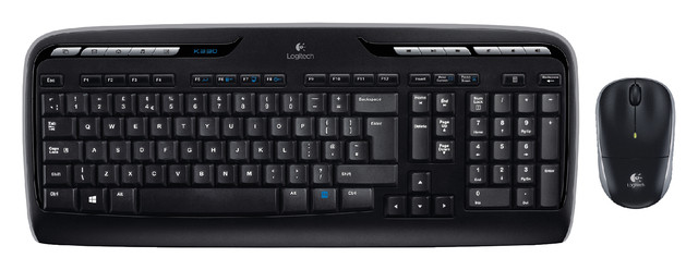Toetsenbord Logitech MK330 Qwerty +muis zwart afbeelding