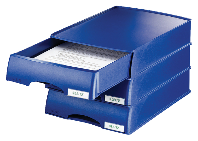 Brievenbak Leitz Plus met lade A4 maxi blauw — Foto 2 van 2