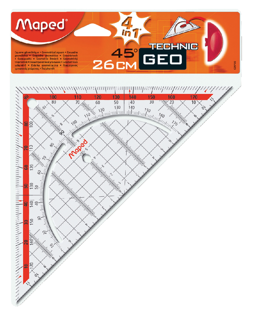 Geodriehoek Maped Geometric 26cm afbeelding