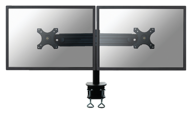 Monitorarm Neomounts D700D 2x19-30" met klem zwart afbeelding