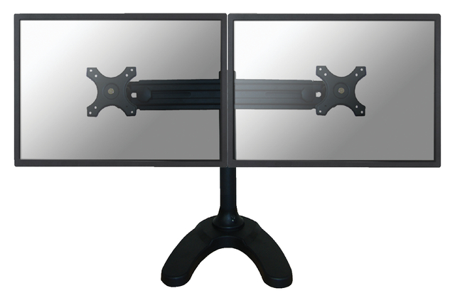 Monitorarm Neomounts D700DD 2x19-30" op voet zwart afbeelding