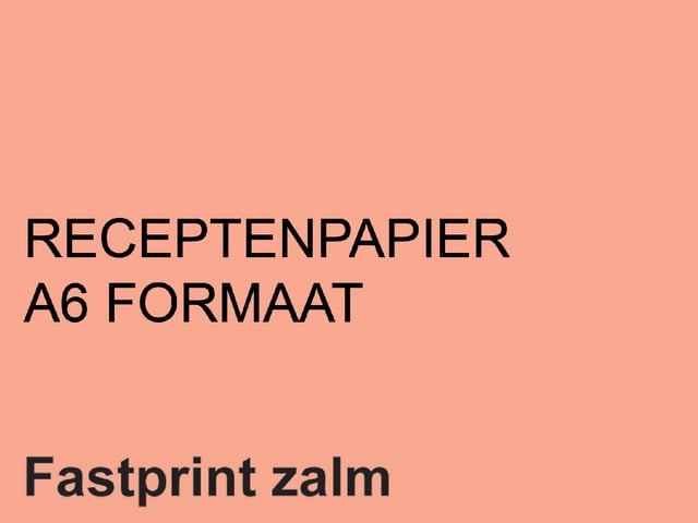 Receptpapier Fastprint A6 80gr zalm 2000 vel afbeelding