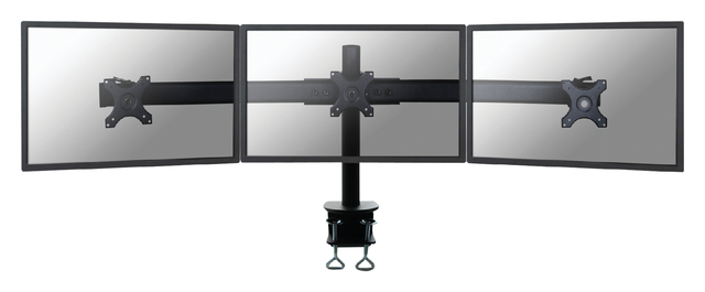 Monitorarm Neomounts D700D 3x10-27" met klem zwart afbeelding