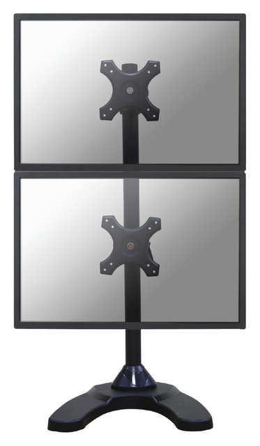 Monitorarm Neomounts D700DDV 2x10-27" verticaal op voet zwart afbeelding