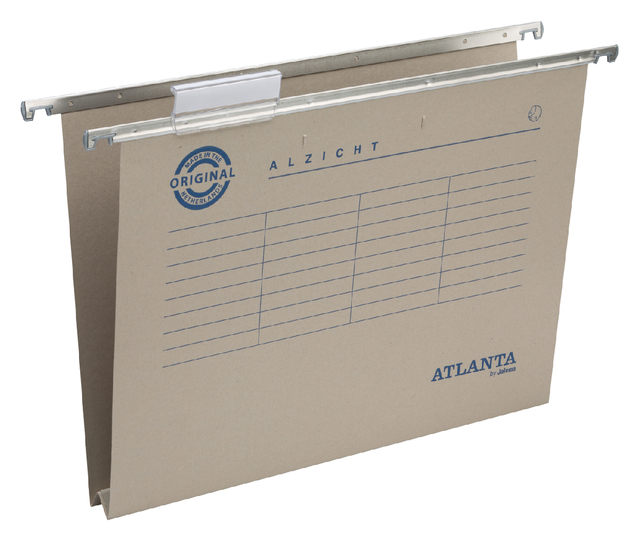 Hangmap Djois Alzicht folio frontaal recycled U-bodem 30mm grijs afbeelding
