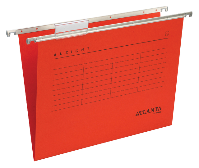 Hangmap Djois Alzicht A4 frontaal recycled V-bodem rood afbeelding