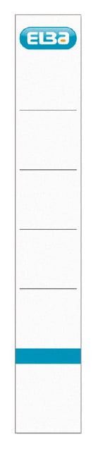 Rug-insteekkaart Elba smal 30x190mm wit 10 stuks afbeelding