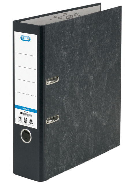 Ordner Elba Smart Original A4 80mm karton zwart gewolkt afbeelding