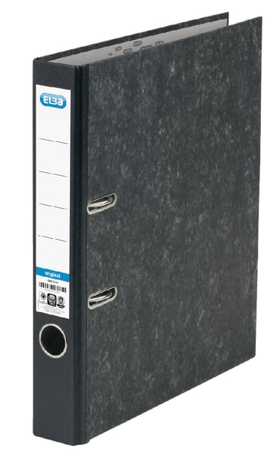 Ordner Elba Smart Original A4 50mm karton zwart gewolkt afbeelding